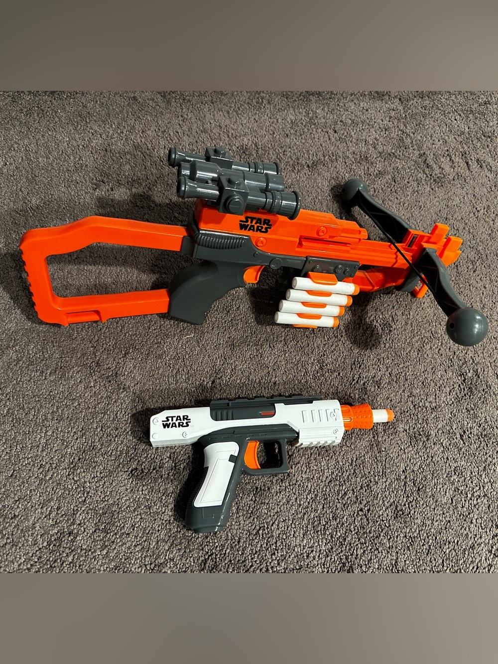 Nerf Star Wars Stormtrooper Blaster and Chewbacca Bowcaster Toys